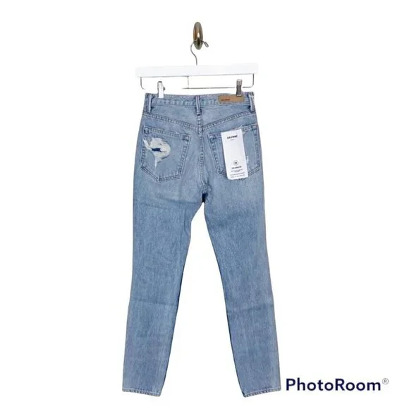 NWT GRLFRND x Revolve Karolina High-Rise E Street Distressed Skinny Jean Size 25 - Picture 3 of 10